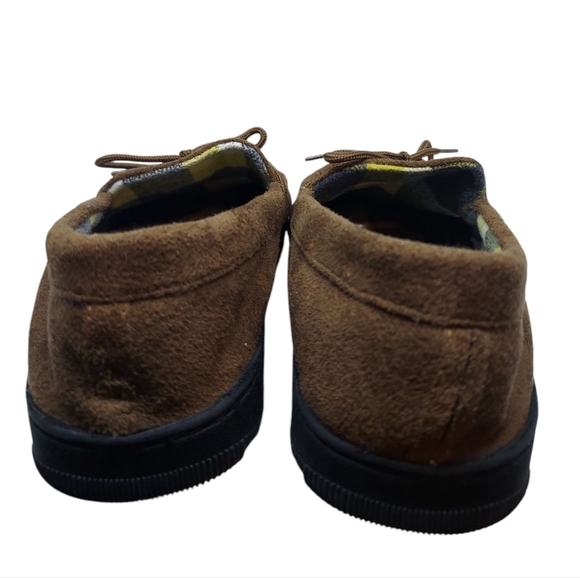 Michigan Wolverines Brown Suede Slipper Moccasins Men's Size 11 - Picture 4 of 6